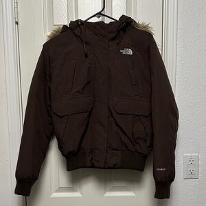 The North Face Dark Brown Hooded Jacket